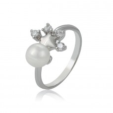 Bērnu gredzens ar cirkonu , 12mm. izmērs